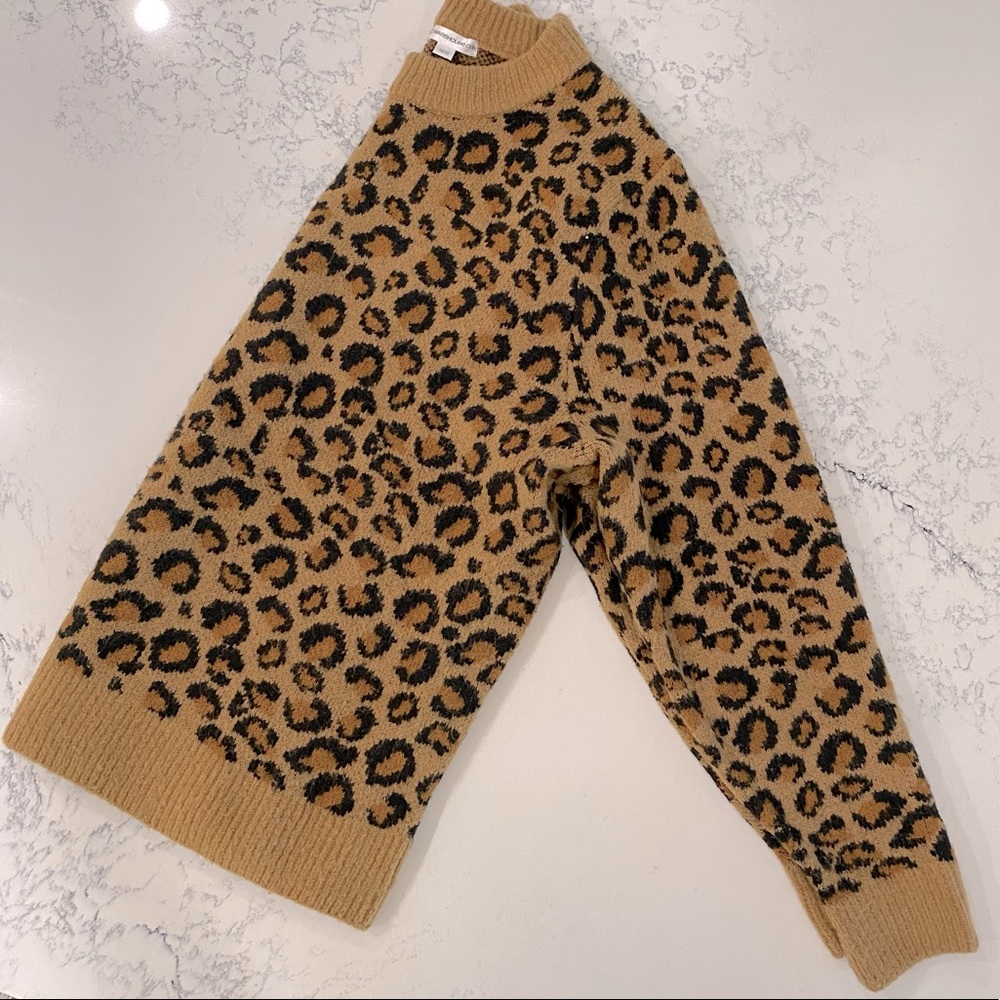 Leopard Print Pullover Sweater